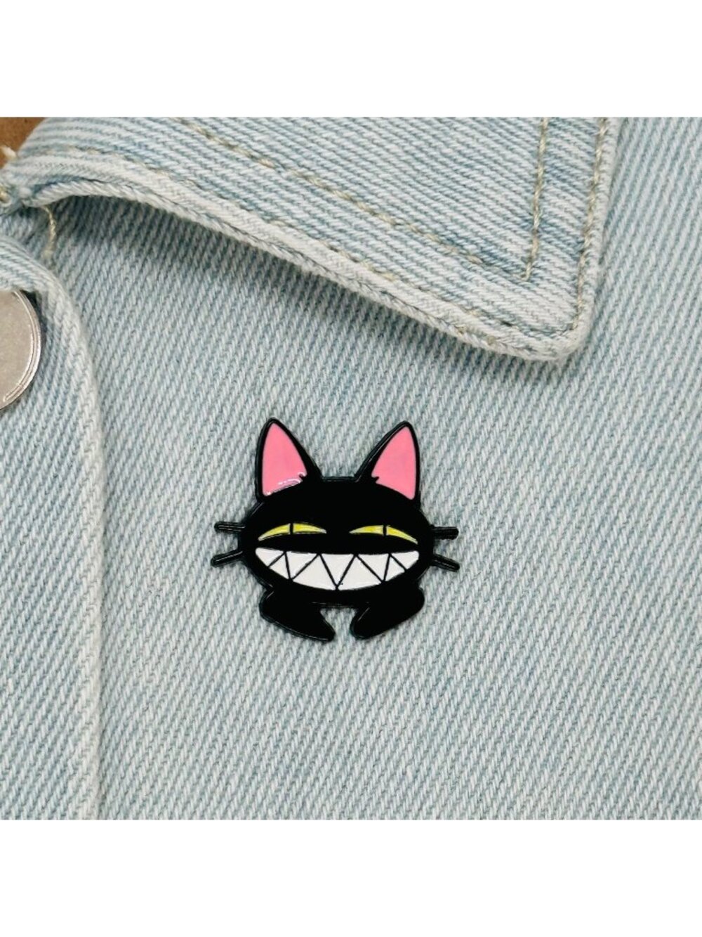 ✨The Legend of LUOXIAOHEI Luo Xiaohei Hei Black Cat Metal Brooch Enamel Pin New✨